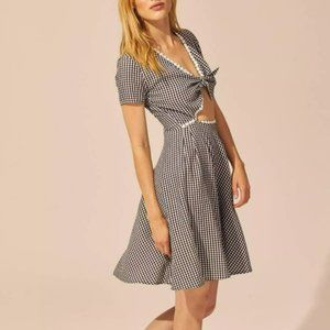 🌺SOLD🌺 NWT Solid & Striped | Black & White Gingham Cutout Dress XS